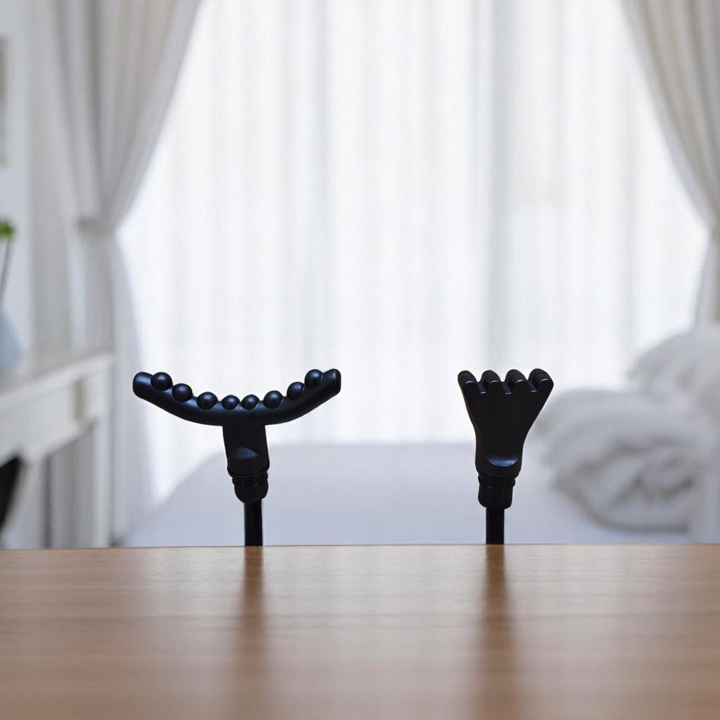 Smart touch display gun massager with multiple heads