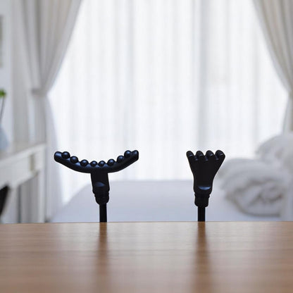 Smart touch display gun massager with multiple heads