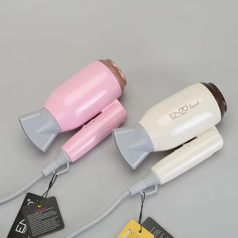 ENZO EN-608 Mini Travel Hair Dryer – Compact & Professional Salon-Quality Blower