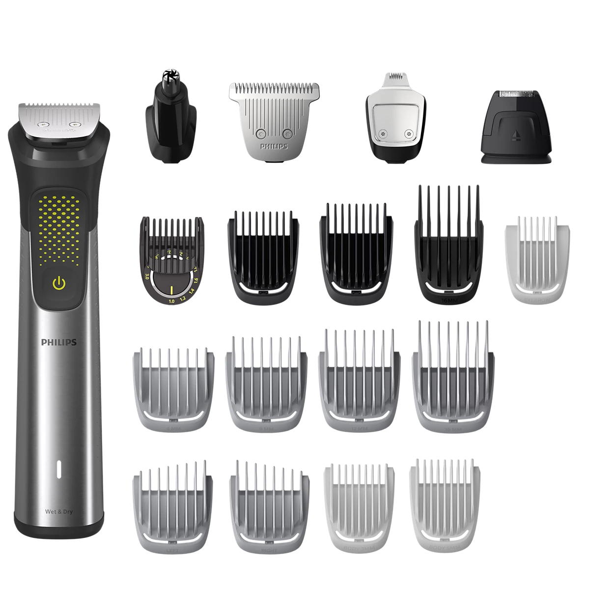 Philips Series 9000 MG9560/28 All-In-One Trimmer – 22-Piece Grooming Kit for Face, Hair and Body