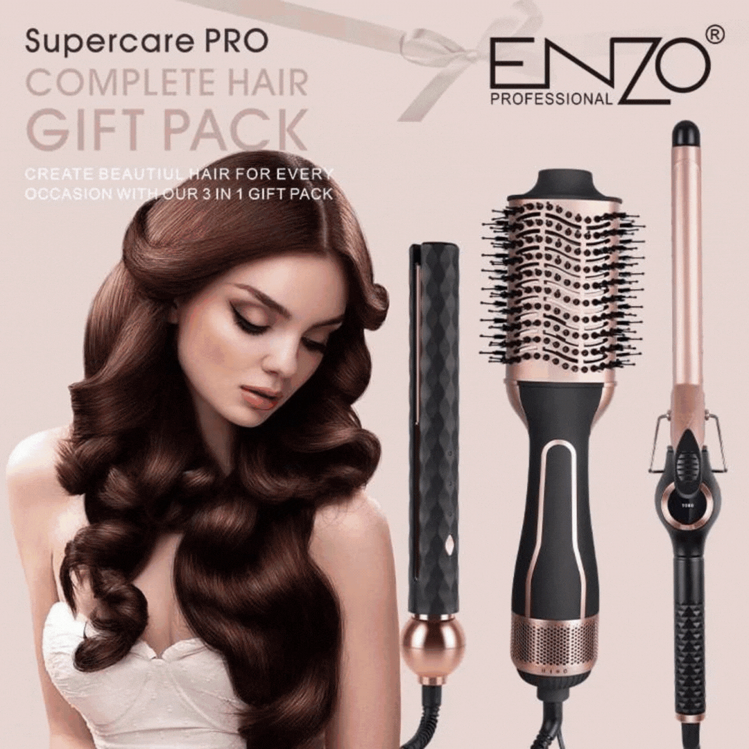 ENZO EN-3311 3-in-1 Hot-Air Styler Gift Pack ENZO Professional