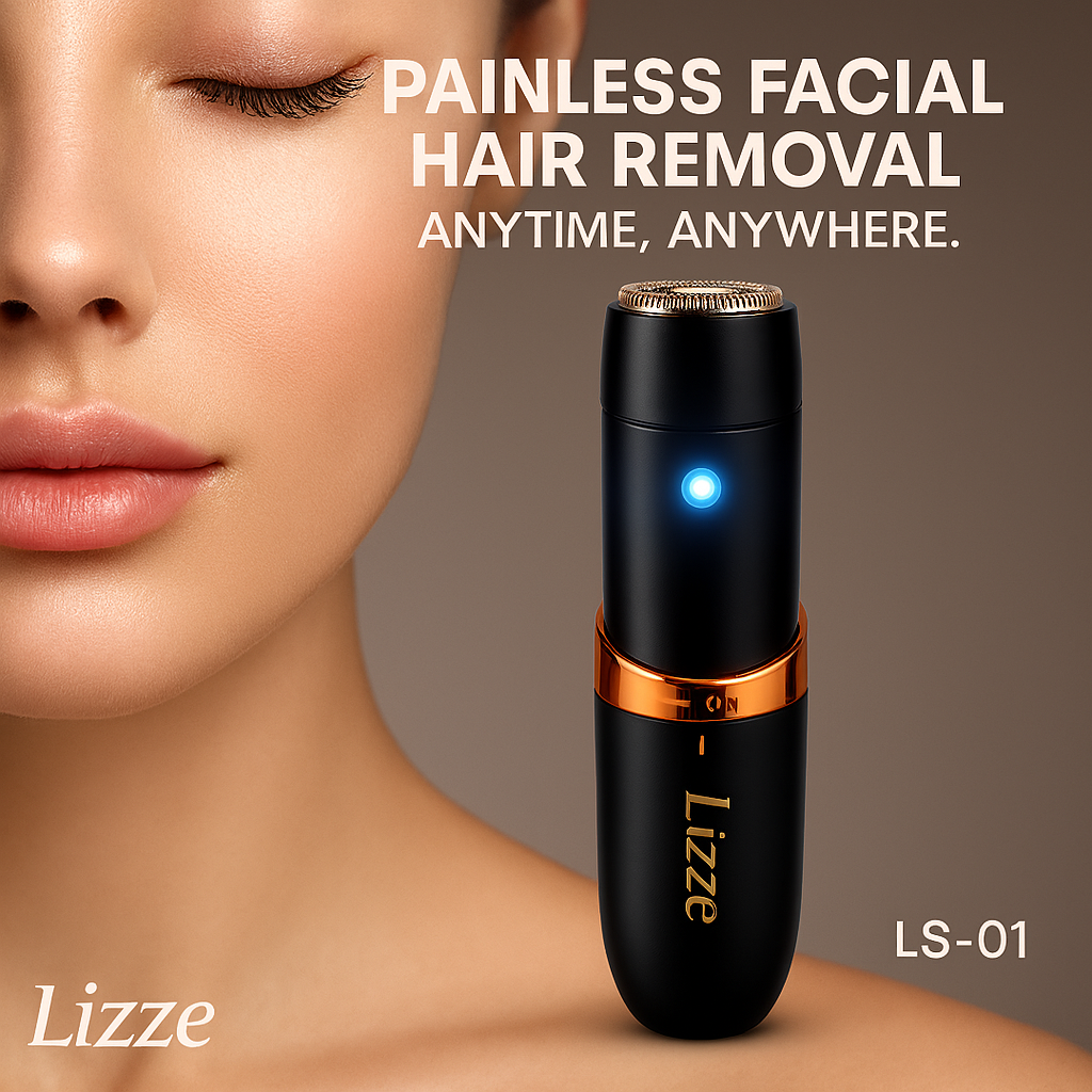 Lizze LS-01 Mini Facial Hair Remover – Painless Precision Beauty Tool