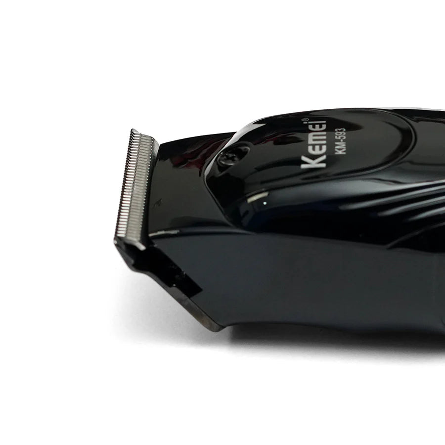 Kemei KM-593 Professional Hair Trimmer – Cordless Clipper with LED Digital Display