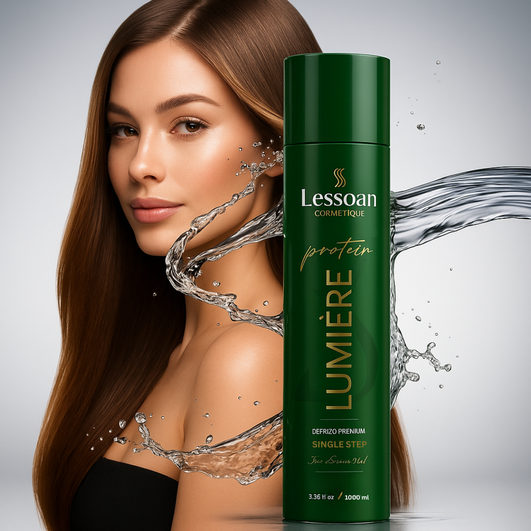 Lessoan Lumière Blonde Hair Treatment – One-Step Formaldehyde-Free Anti-Frizz & Volume Reducer with Buriti & Ojon Oils, NanoColor Technology (For Blonde & Gray Hair)(1000ML)