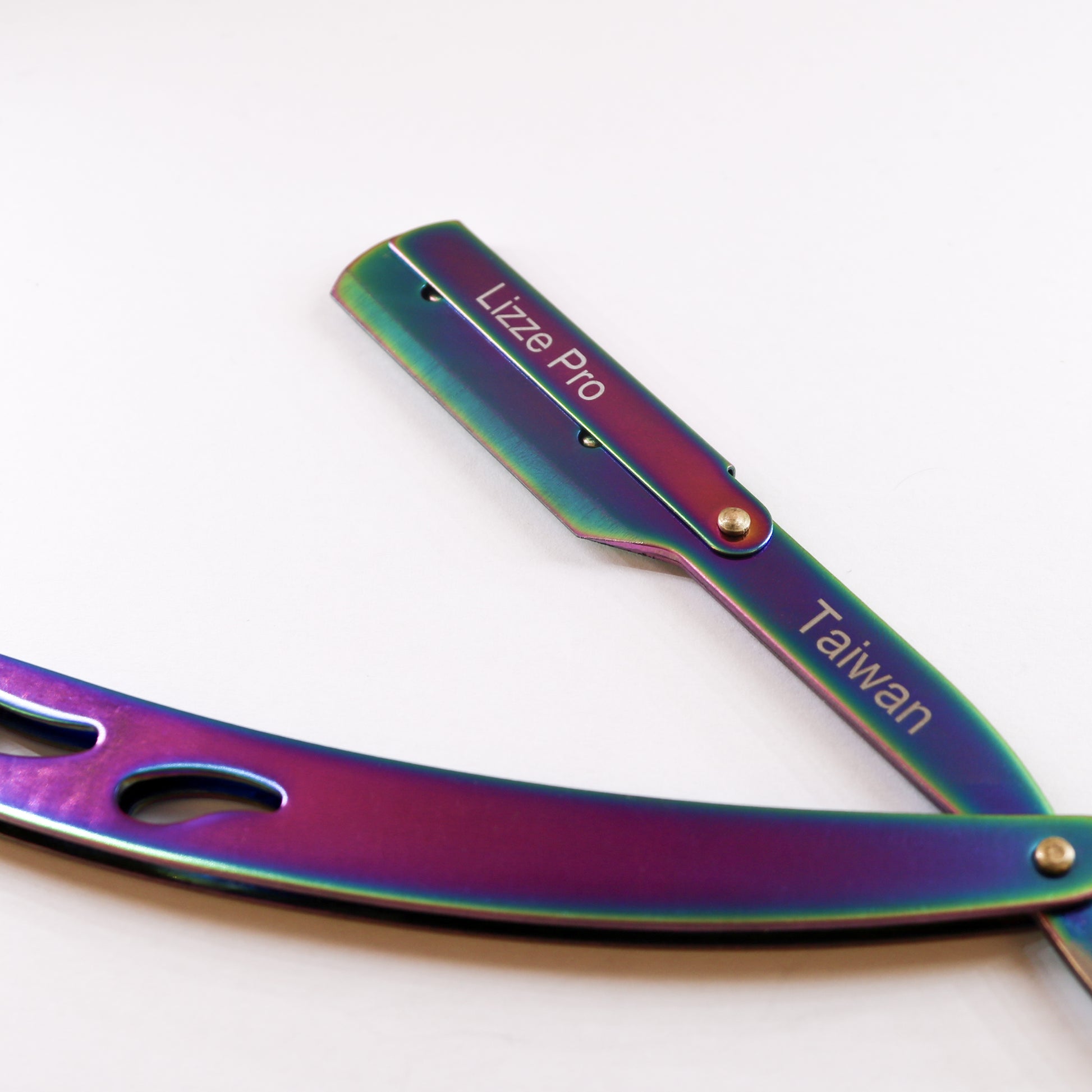 Lizze Pro Rainbow Straight Razor for barbers