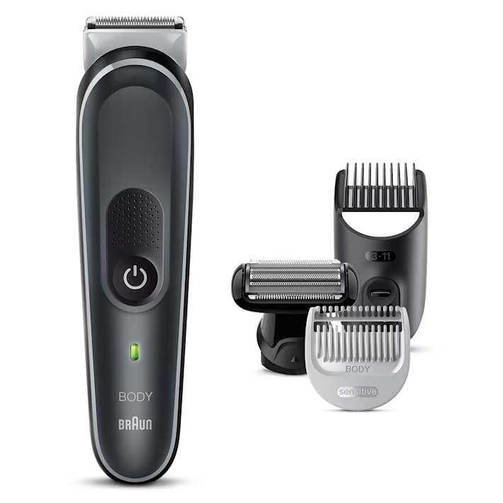 Braun Body Groomer BG5360 – Full Body Grooming with SkinShield Technology, Waterproof, 100-Min Runtime, 4 Tools