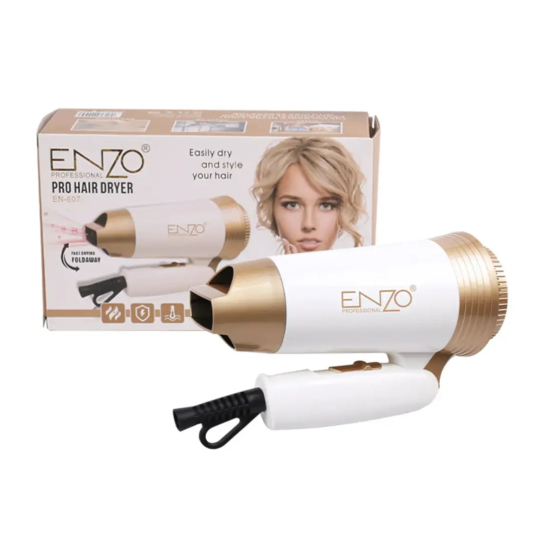 ENZO EN-607 Foldable Hair Dryer – Compact and portable design