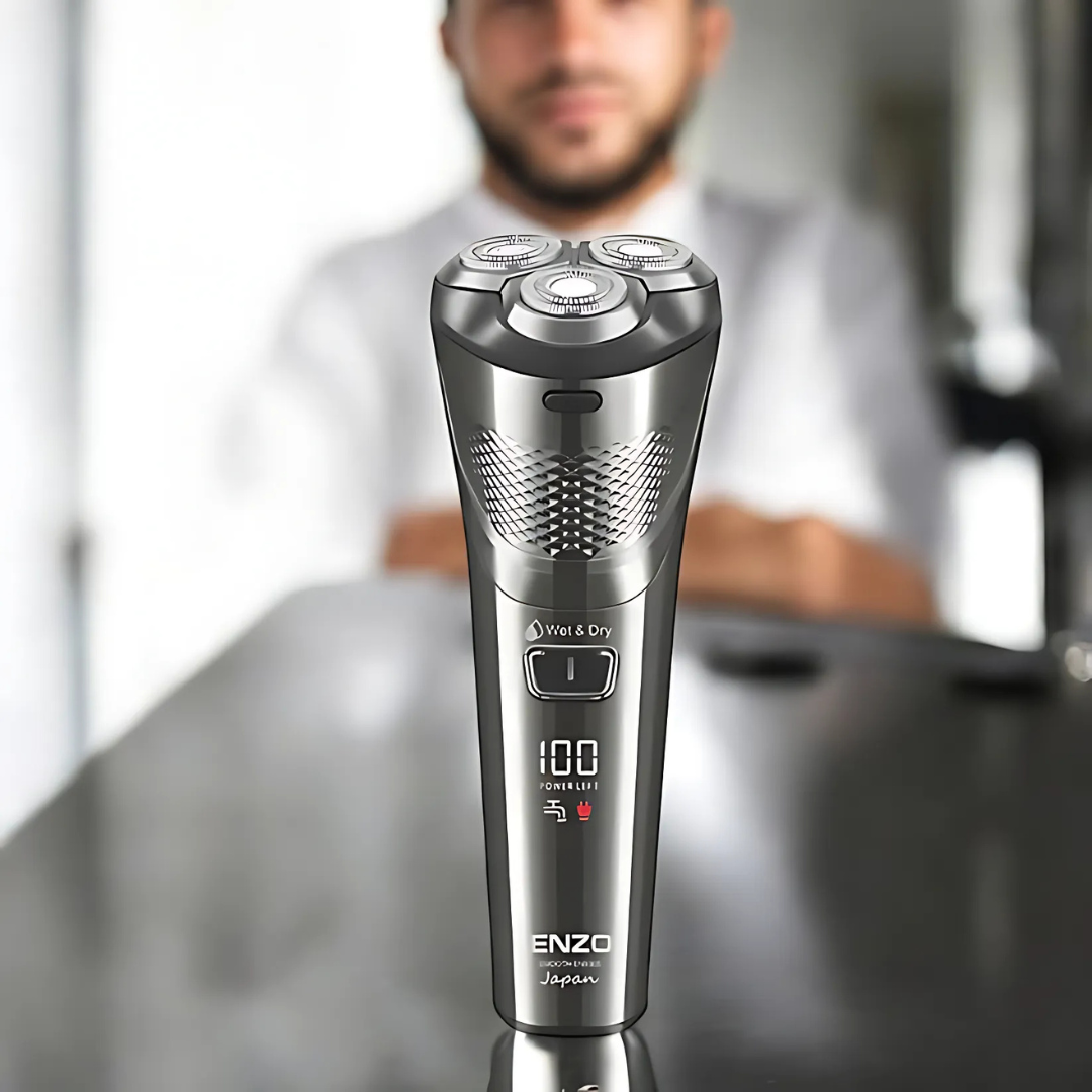 ENZO EN-9305 Electric Shaver with 3D floating rotary blades.