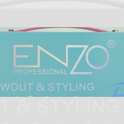 Enzo EN-3312 Hair Styling Pack | Professional Straightener, Curler & Volumizer