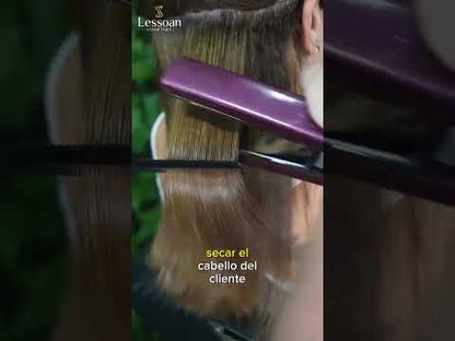Violet Lessoan Thermoplasty Hair Straightening Treatment – Formaldehyde-Free, Heat-Activated Smoothing System with Organic Acids & Botanical Extracts(1000ML)