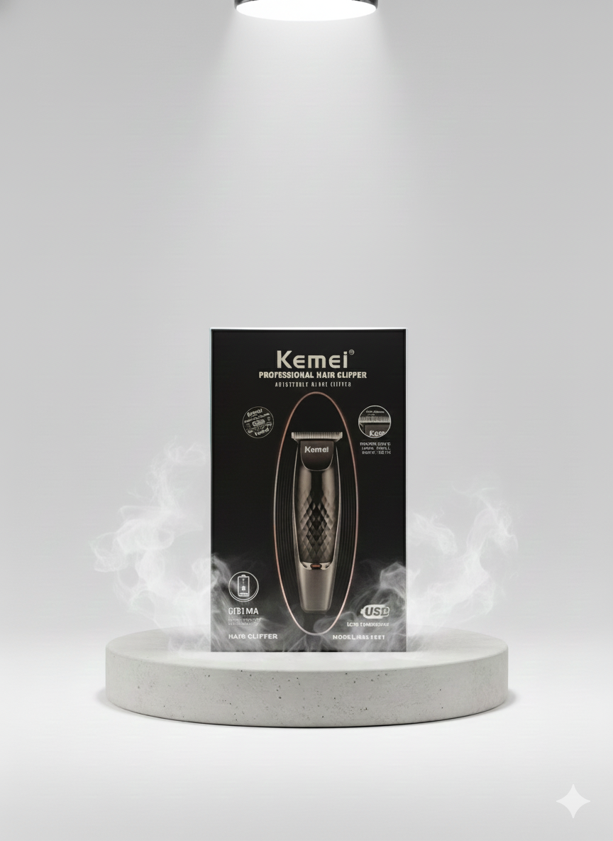 KEMEI KM-1951 Professional USB Hair Clipper – Adjustable Blade, Cordless Rechargeable Clipper for Hair & Beard