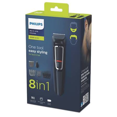 Philips BG 3730/15 Multigroom Series 3000 trimmer – 8 in 1 Face & Hair Groomer