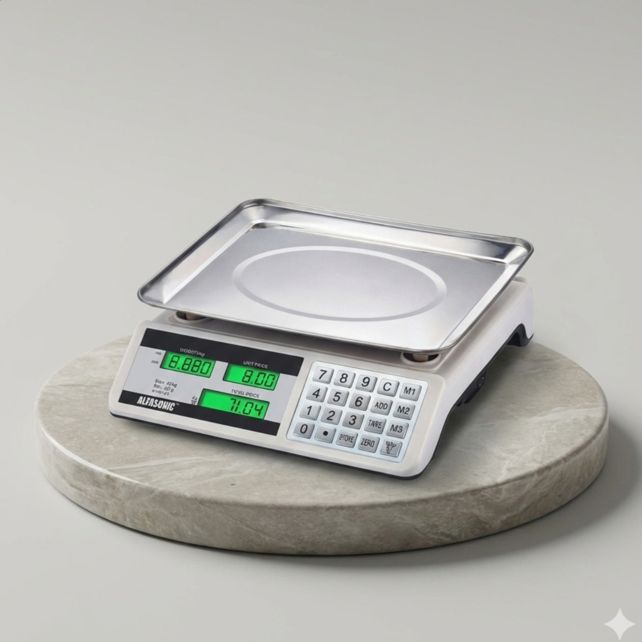 Alfasonic ASA99 Digital Price Computing Scale – Commercial Ultra-Precise Weighing for Retail & Market Use