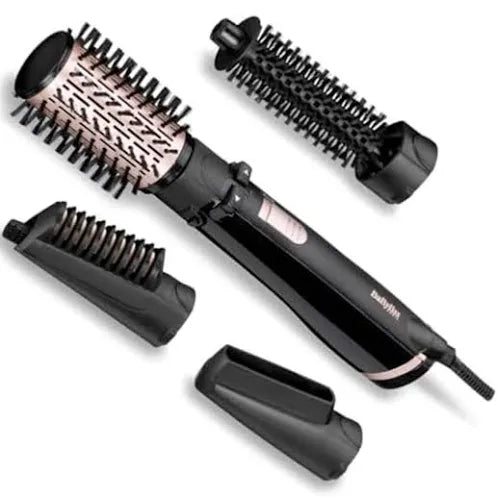 BaByliss AS200E hot air brush – 1000 W Ionic Styler with 4 Attachments