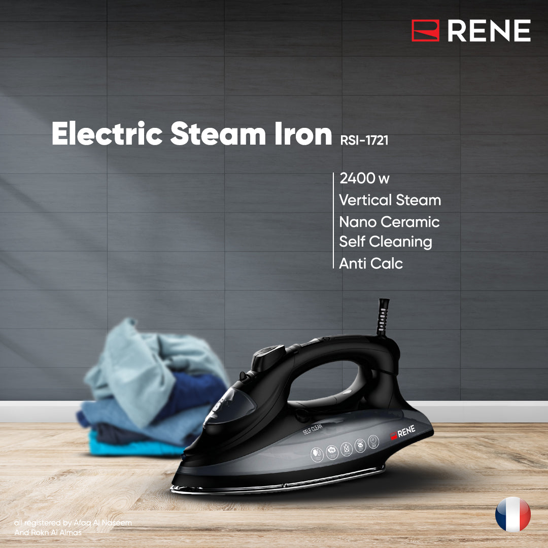 Rene RSI-1721 professional steam iron with digital display