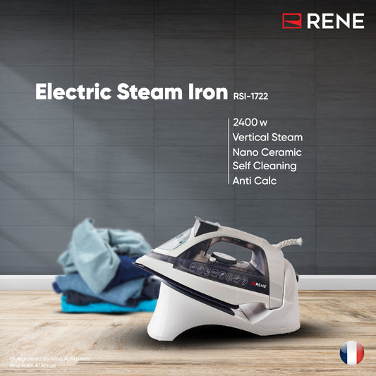 Rene RSI-1722 professional steam iron front view
