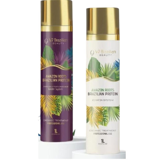 Amazon Roots Brazilian Protein – Professional Keratin Hair Treatment for Smooth, Healthy Hair
