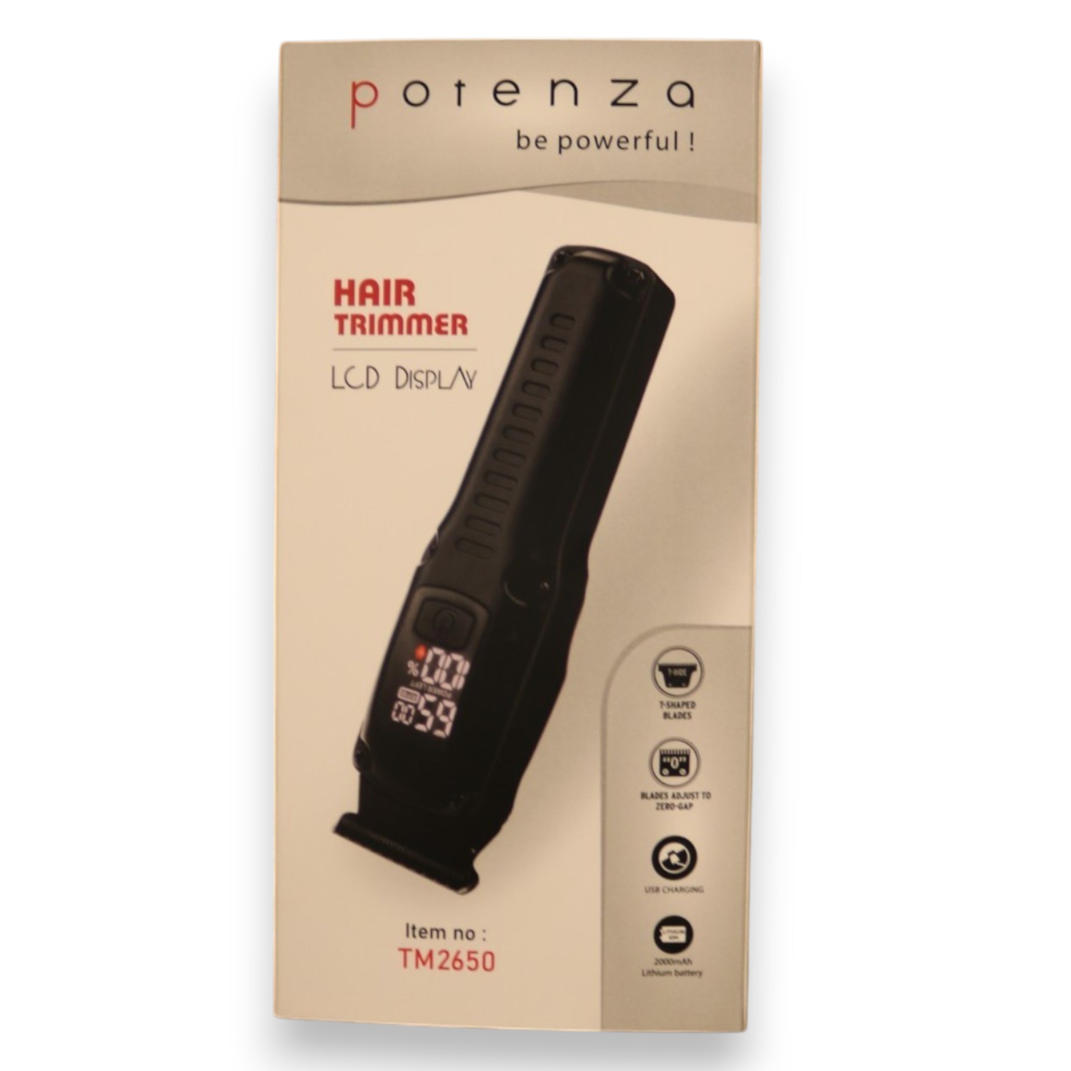 Potenza Rechargeable Hair Trimmer for Professional-Grade Grooming