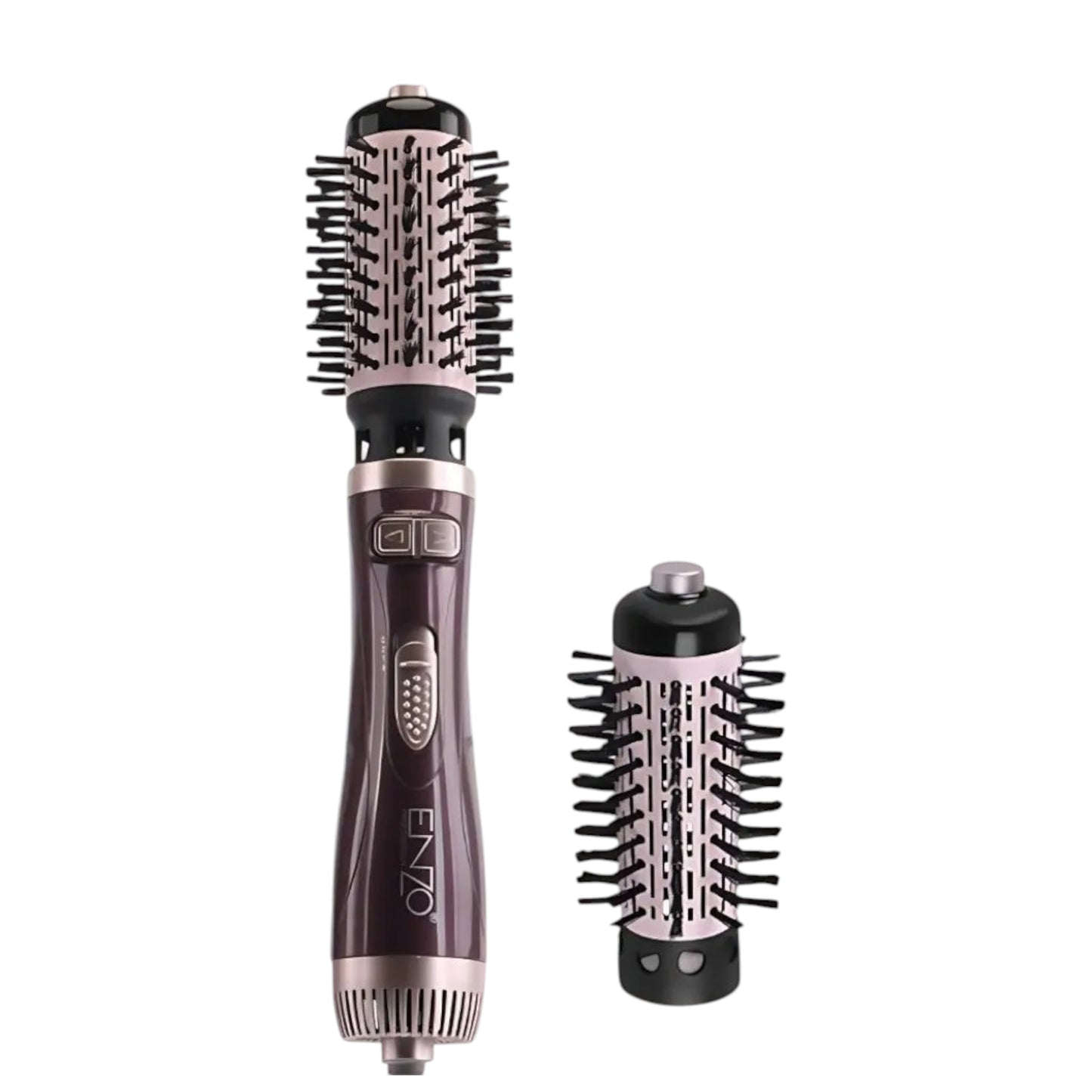 ENZO EN-747 Rotating Hot Air Brush – 2-in-1 Hair Dryer & Styler for Smooth, Voluminous Hair