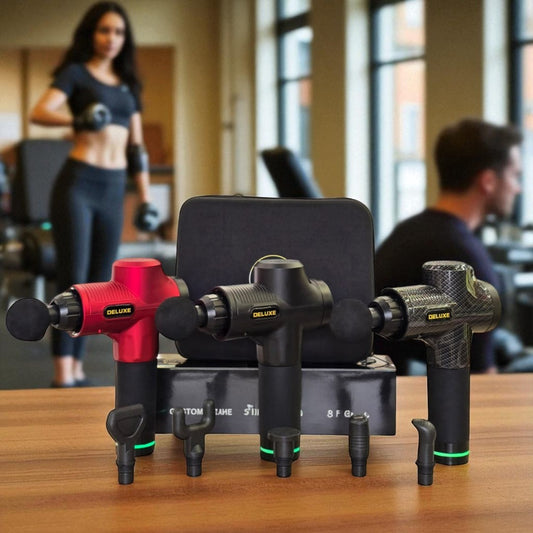 Deluxe Massage Gun – Deep Tissue Percussion Therapy for Muscle Recovery & Pain Relief